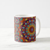 Fraktal-Kaleidoskop-Mandala-Muster-64351 Kaffeetasse (VorderseiteRechts)