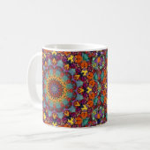 Fraktal-Kaleidoskop-Mandala-Muster-64351 Kaffeetasse (Vorderseite Links)