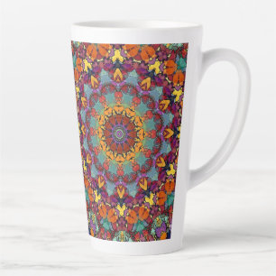 Fraktal-Kaleidoskop-Mandala-Muster-64351 Milchtasse