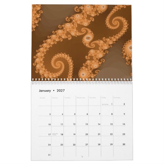 Fraktal-Kalender 2011 Kalender (Jan 2027)