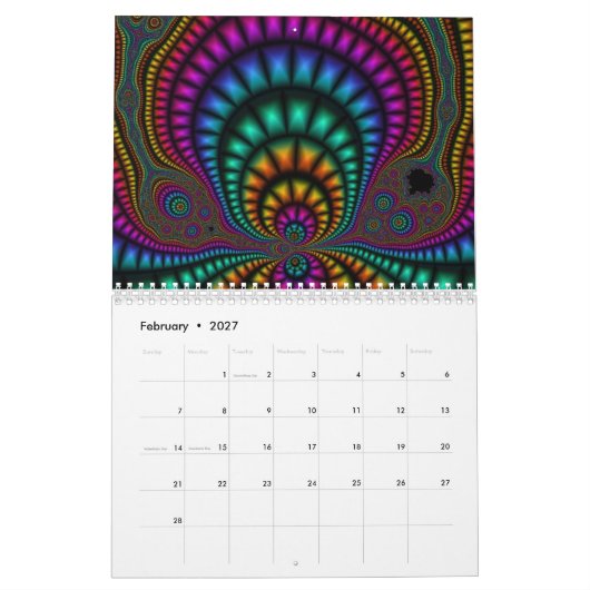 Fraktal-Kalender Kalender (Feb 2027)