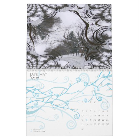 Fraktal-Kalenderzeit Kalender (Jan 2027)