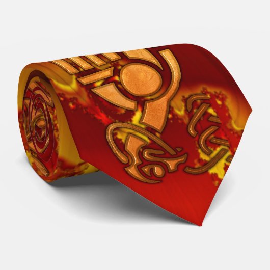 Fraktal Kelte 3D-Layered Graphic Krawatte (Gerollt)