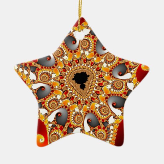 Fraktal Keramik Ornament (Vorne)