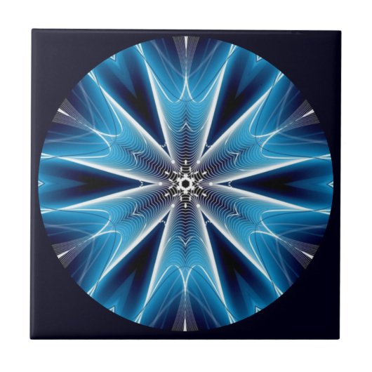 Fraktal Kitchen Tiles ~ Mandelbrot ~ Fibonacci ~ Fliese (Vorderseite)