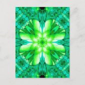 Fraktal-Kleeblatt-Postkarten suchen Postkarte (Vorderseite)