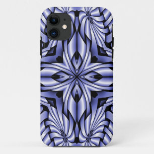 Fraktal komponieren - Kaleidoskop blau Case-Mate iPhone Hülle