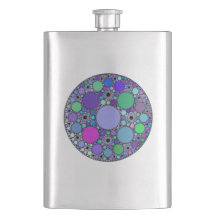 Fraktal-Kreise in Lila rosa grün