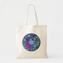 Fraktal-Kreise in Lila rosa grün