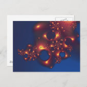 Fraktal Kunst Abstrakte Digitale Gute Nacht Postkarte (Vorne/Hinten)
