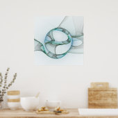 Fraktal Kunst, Dichtung und Musik Poster (Küche)