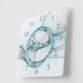 Fraktal Kunst, Dichtung und Musik Quadratische Wanduhr (Winkel)