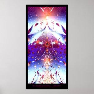 Fraktal-Kunst - Power von Mathe Poster