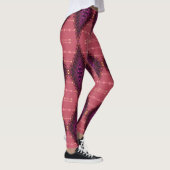 Fraktal Lace Lila+Earth Pink-Leggings, Psydefexx u Leggings (Rechts)
