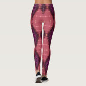 Fraktal Lace Lila+Earth Pink-Leggings, Psydefexx u Leggings (Rückseite)