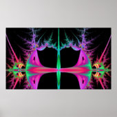 Fraktal Landschaft Poster (Vorne)