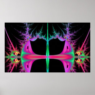 Fraktal Landschaft Poster