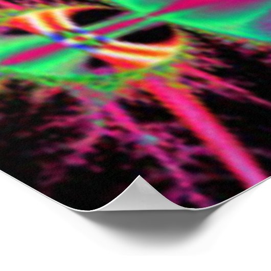 Fraktal Landschaft Poster (Ecke)