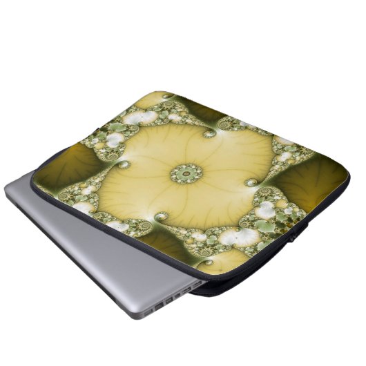 Fraktal Laptopschutzhülle (Vorne Knopf)