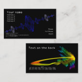 Fraktal lässt Geschäfts-Karte fallen Visitenkarte (Vorne/Hinten)