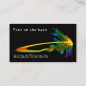 Fraktal lässt Geschäfts-Karte fallen Visitenkarte (Rückseite)