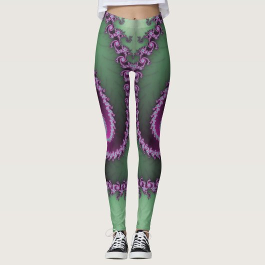 Fraktal Leggings ~ Mandelbrot ~ Fibonacci ~ * ~ (Vorderseite)