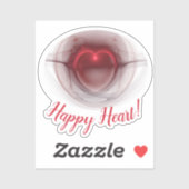 Fraktal "Lighthered" Kunst Personalisiert Aufkleber (Blatt)