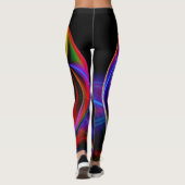 Fraktal Lights Abstrakt Leggings (Rückseite)