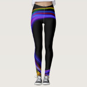 Fraktal Lights Abstrakt Leggings (Vorderseite)
