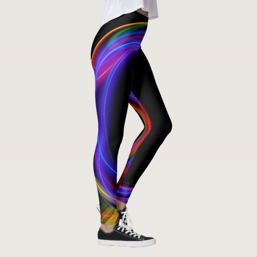 Fraktal Lights Abstrakt Leggings (Rechts)