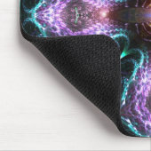 Fraktal Lila Cross Mousepad (Ecke)