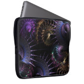 Fraktal Lila & Gold Swirl Notebook Laptop Laptopschutzhülle (Vorne Rechts)