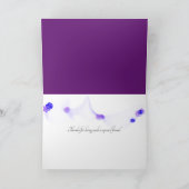 Fraktal lila Hydrangea für Freundschaft Karte (Innenseite)