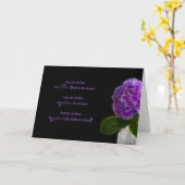Fraktal lila Hydrangea für Freundschaft Karte (Gelbe Blume)