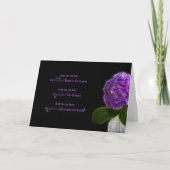 Fraktal lila Hydrangea für Freundschaft Karte (Vorderseite)