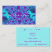 Fraktal Lila Mesh Business Card Visitenkarte (Vorne/Hinten)