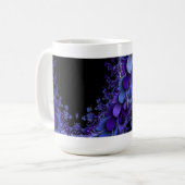 Fraktal Lila Petals Cup Kaffeetasse (Vorderseite Links)