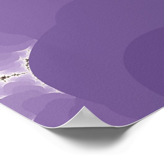 Fraktal lila poster (Ecke)