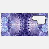 Fraktal Lilac Fantasy Individuelle Name Samsung Galaxy Hülle (Rückseite (Horizontal))
