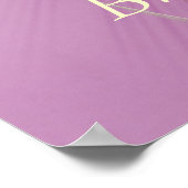 Fraktal Lily - Brustkrebs-Bewusstsein Poster (Ecke)