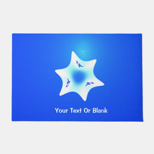 Fraktal Magen Lavan (White Star) Fußmatte (Vorderseite)