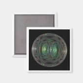 Fraktal Magnet (Vorderseite/Rückseite)