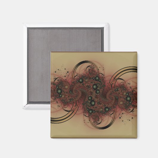 Fraktal Magnet (Vorderseite/Rückseite)