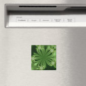 Fraktal-Magnet für grüne Blume Magnet (In Situ (Geschirrspüler))