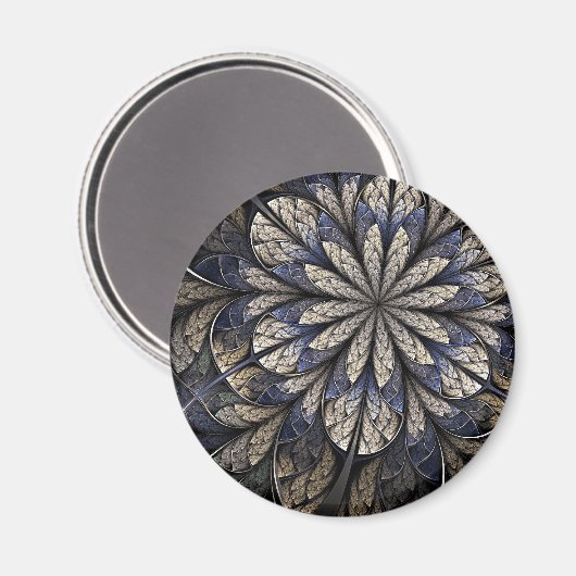 Fraktal Magnet: Winter Magnet (Vorderseite/Rückseite)