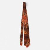 Fraktal Mahogany Bronze Wirbel Abstrakt Neck Tie Krawatte (Rückseite)