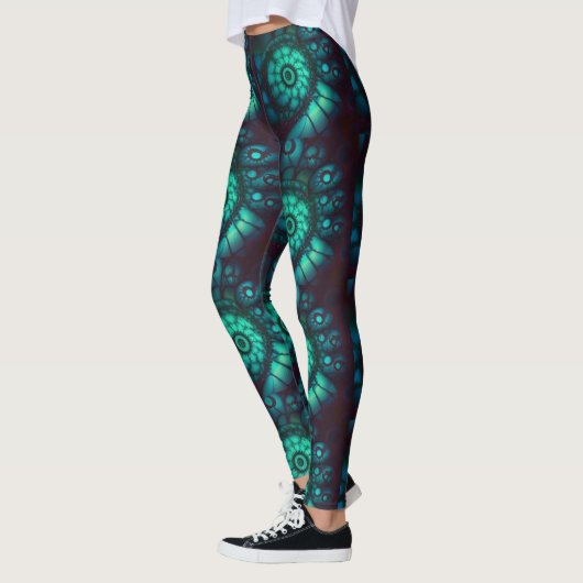 Fraktal-Malachit3 Leggings (Links)