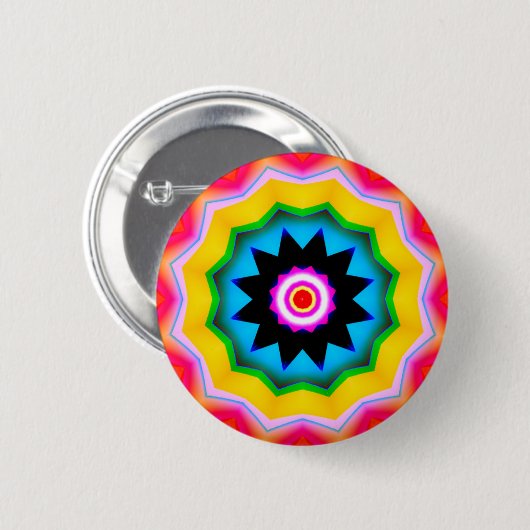 Fraktal Mandala - 12 Button (Vorne & Hinten)