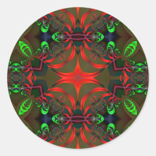 Fraktal Mandala 1 - Aufkleber