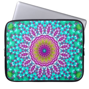 Fraktal-Mandala 3 Laptopschutzhülle